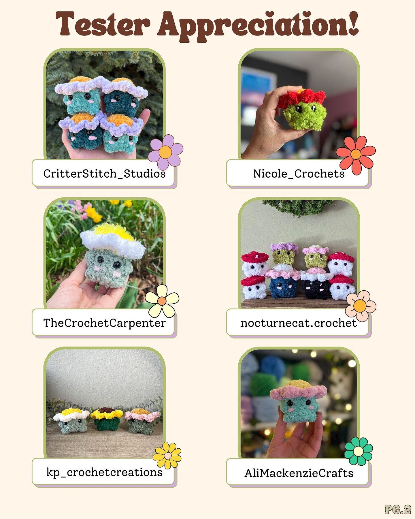 Free Crochet Pattern: No-Sew Flower Baby Amigurumi Flower Babies