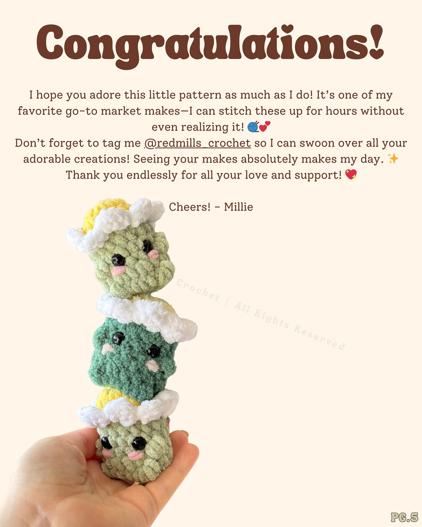 Free Crochet Pattern: No-Sew Flower Baby Amigurumi Flower Babies