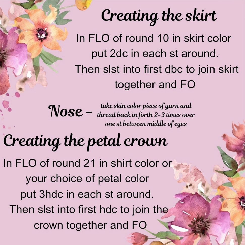 Free Crochet Pattern: No-Sew Flower Petal Babies