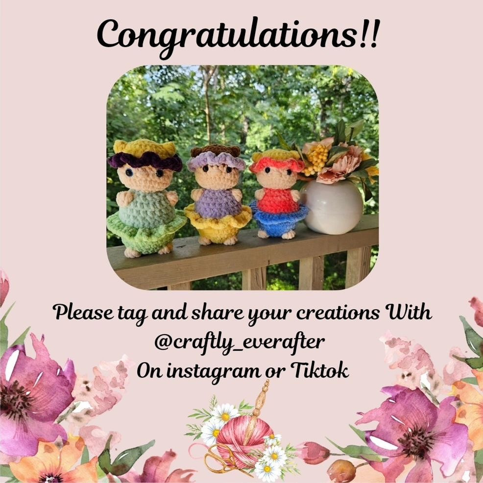 Free Crochet Pattern: No-Sew Flower Petal Babies