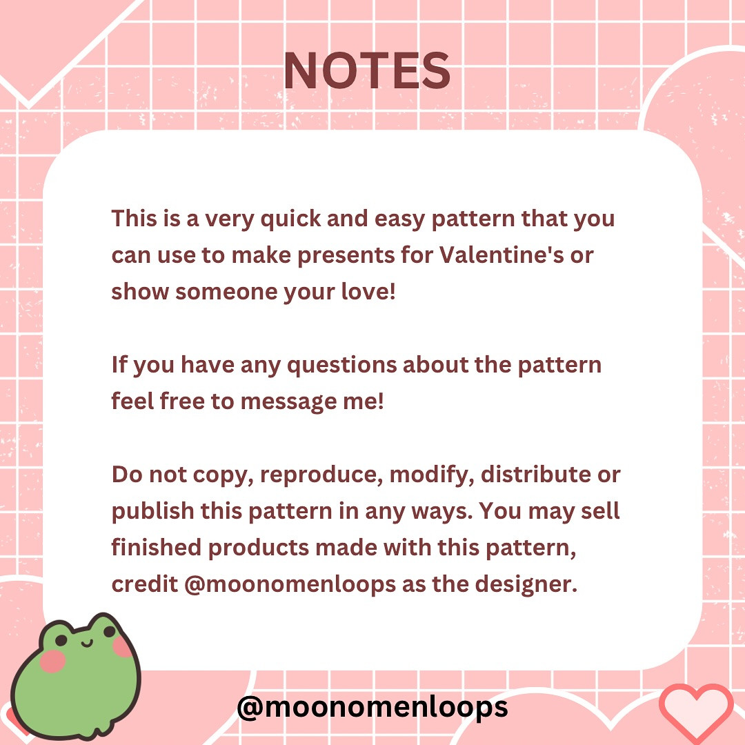 Free Crochet Pattern: No-Sew Heart Frog Amigurumi