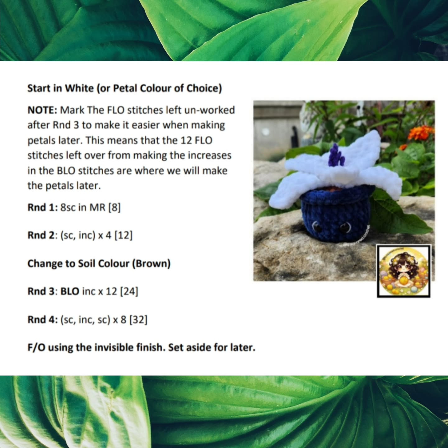 Free Crochet Pattern: No-Sew Lily Amigurumi