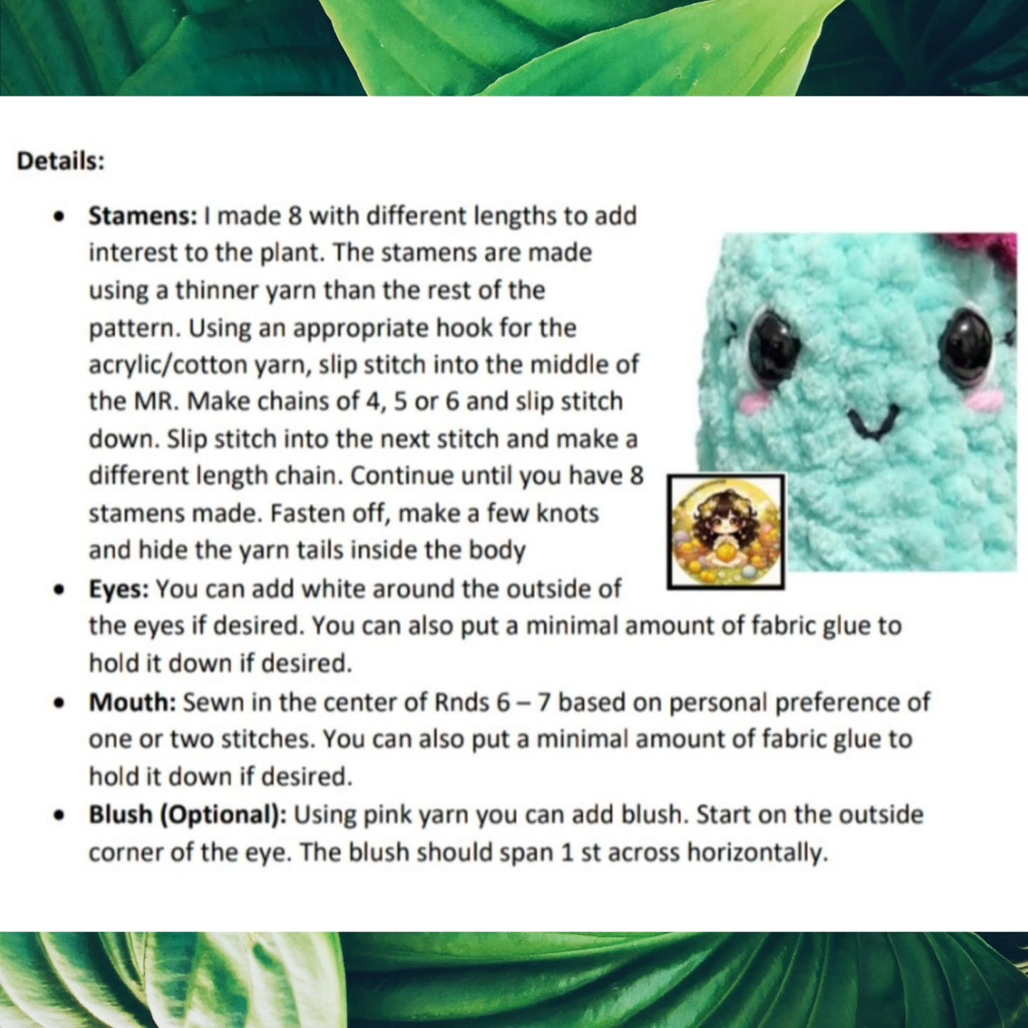 Free Crochet Pattern: No-Sew Lily Amigurumi