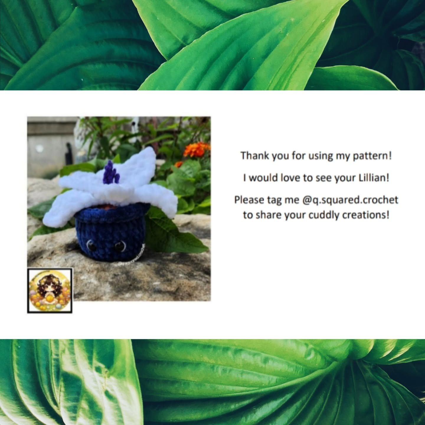 Free Crochet Pattern: No-Sew Lily Amigurumi
