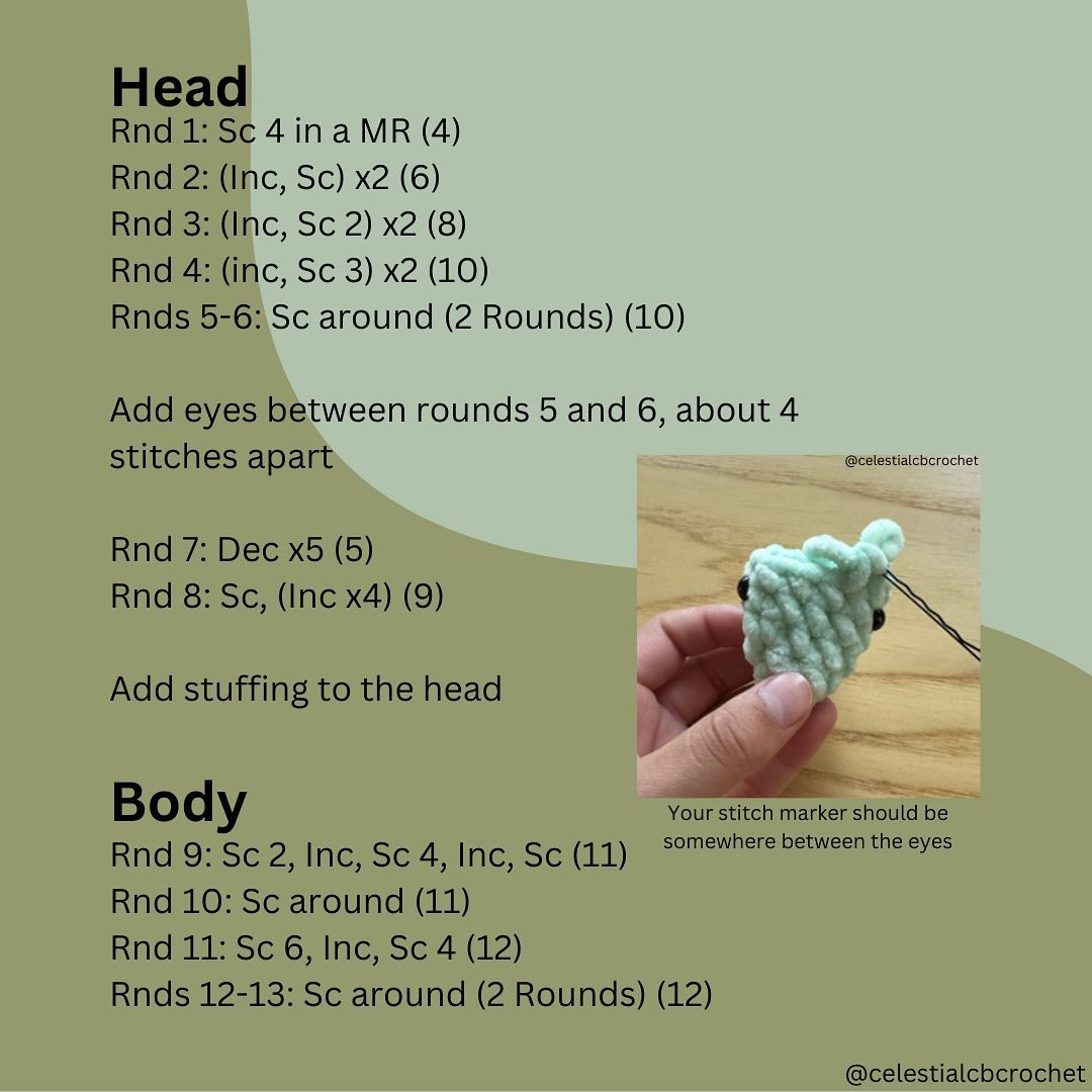 Free Crochet Pattern: No-Sew Lizard Amigurumi