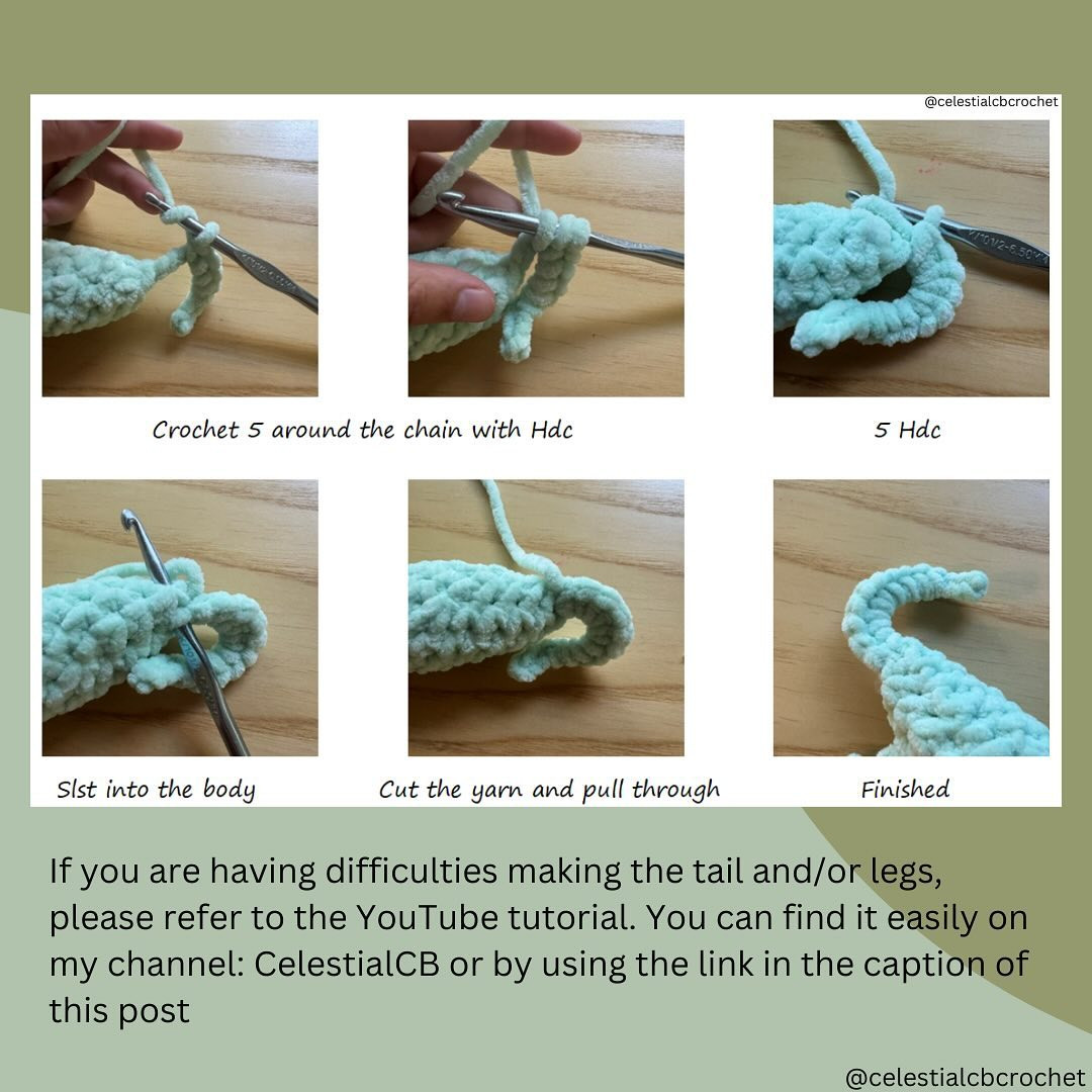 Free Crochet Pattern: No-Sew Lizard Amigurumi
