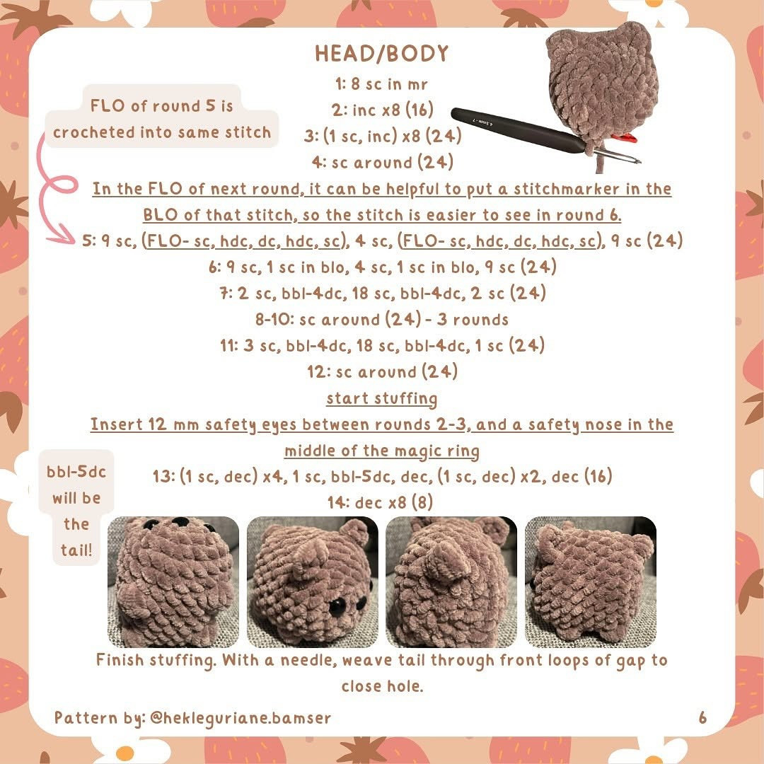 Free Crochet Pattern: No-Sew Loaf Bears
