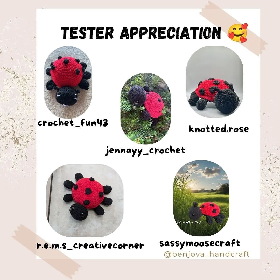 Free Crochet Pattern: No-Sew Luisa Ladybug