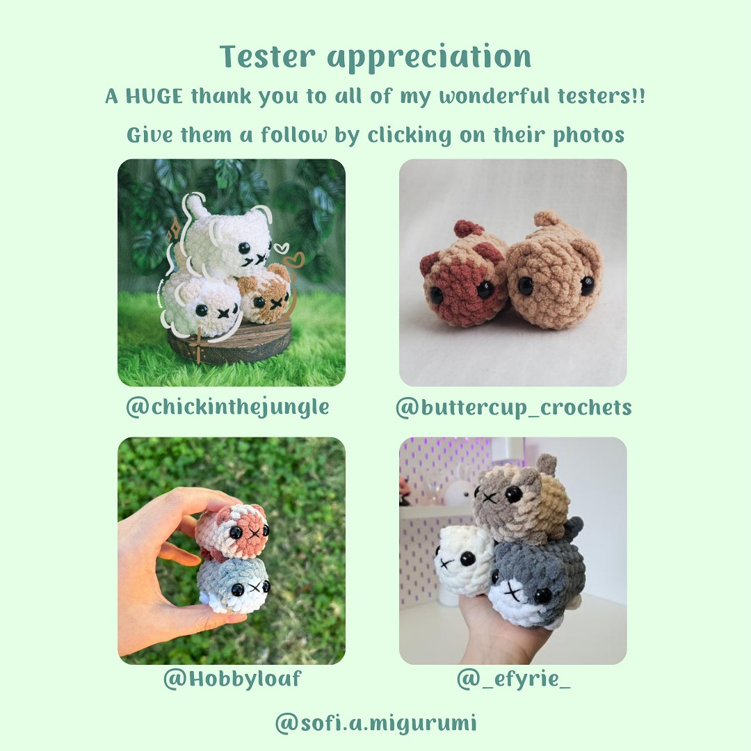 Free Crochet Pattern: No-Sew Pocket Kitty Amigurumi