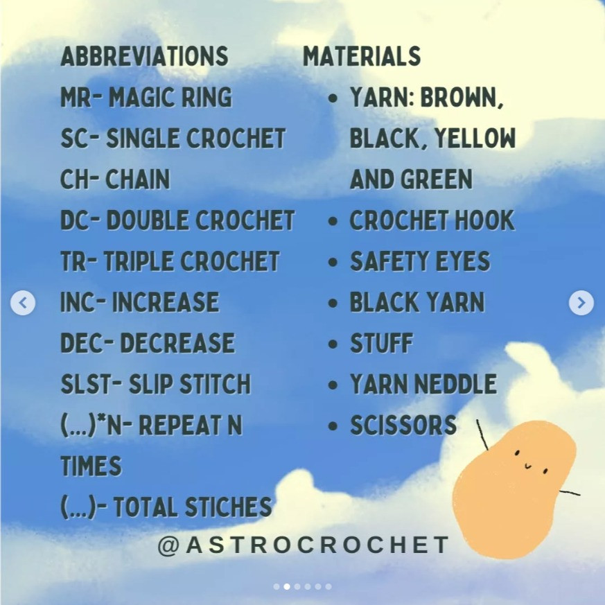 Free Crochet Pattern: No-Sew Potato Friend