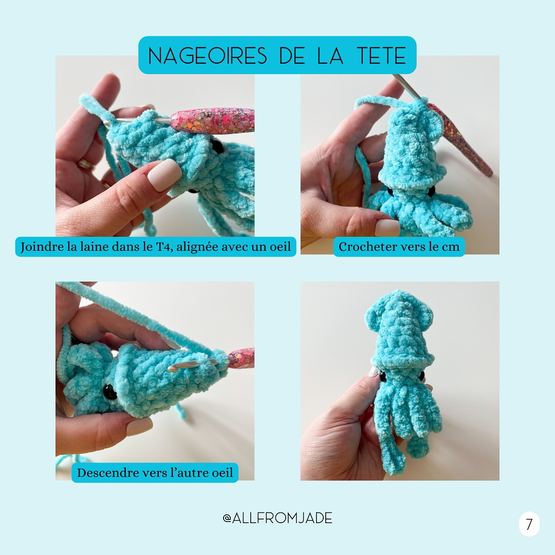 Free Crochet Pattern: No-Sew Squishy Squid Amigurumi