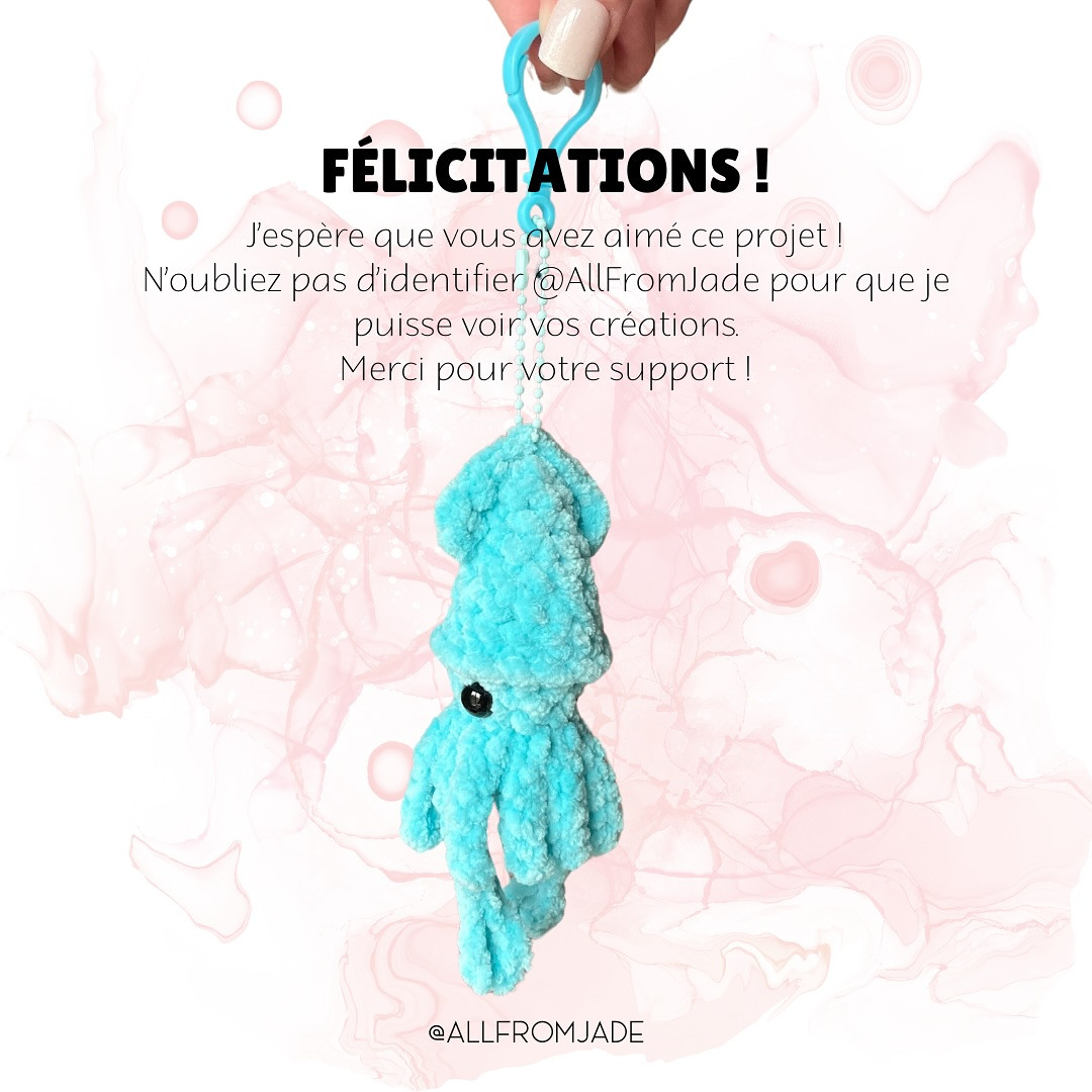 Free Crochet Pattern: No-Sew Squishy Squid Amigurumi