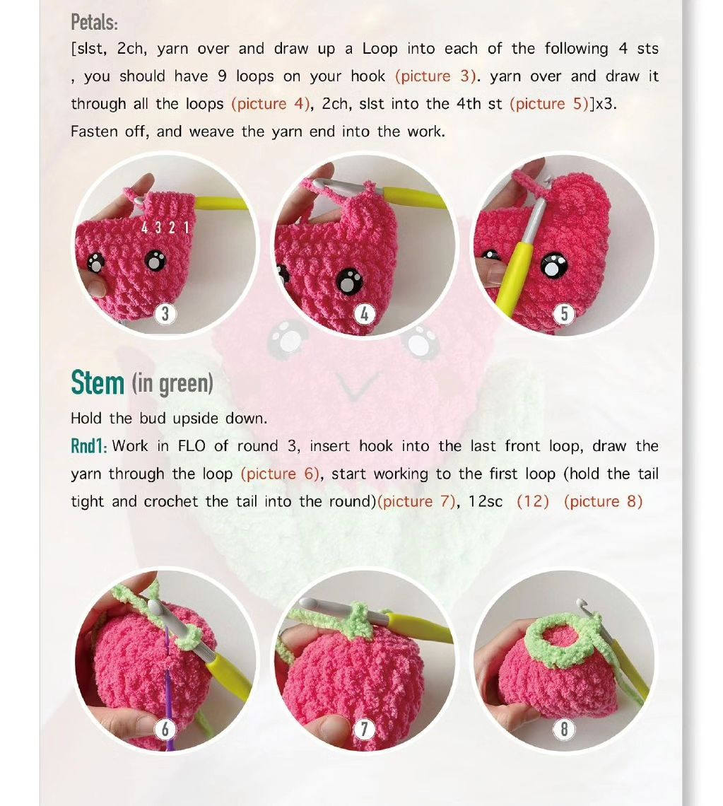 Free Crochet Pattern: No-Sew Tulip Blossom