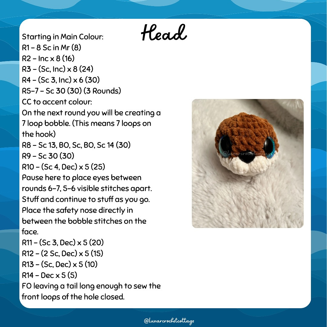 Free Crochet Pattern: Oliver the Otter
