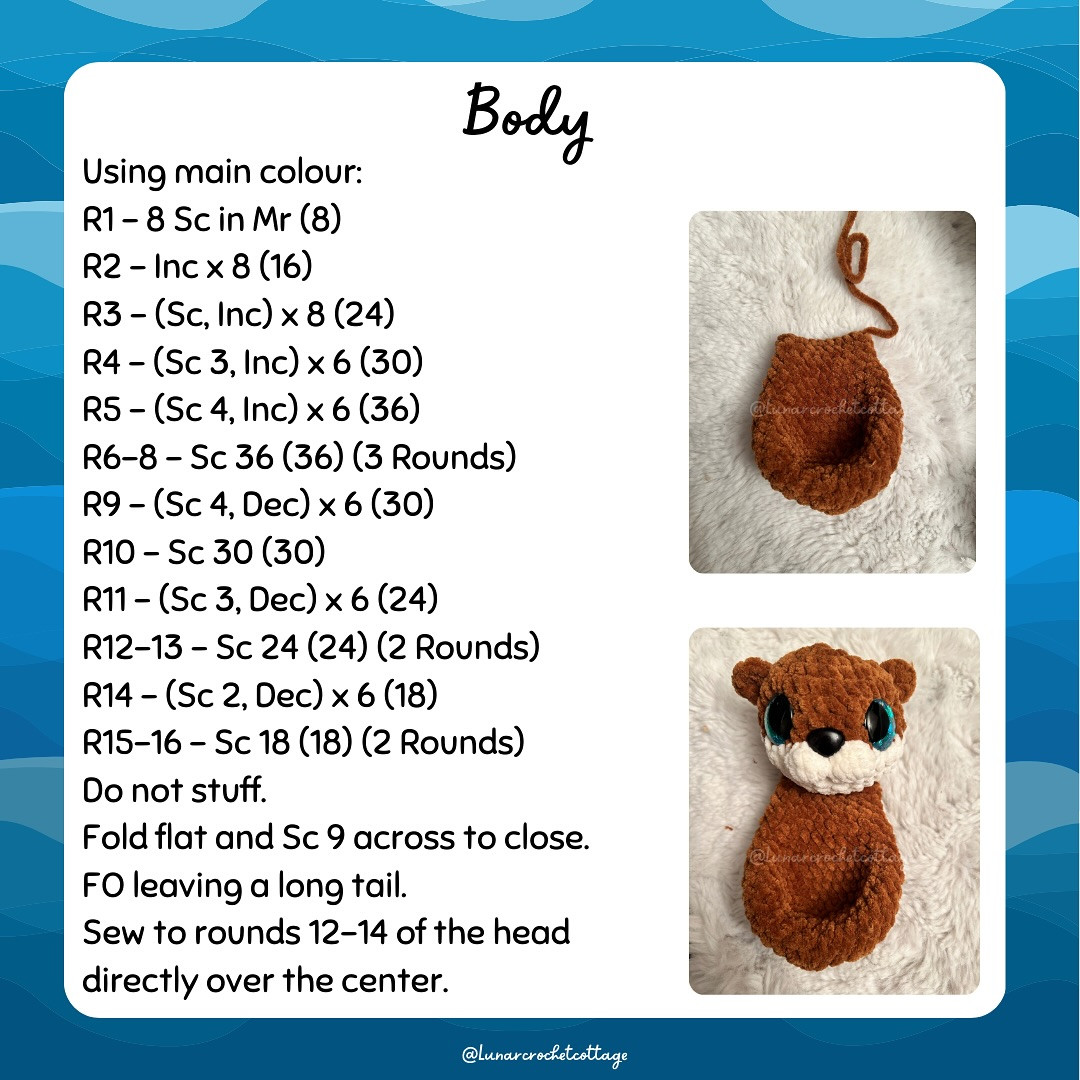 Free Crochet Pattern: Oliver the Otter