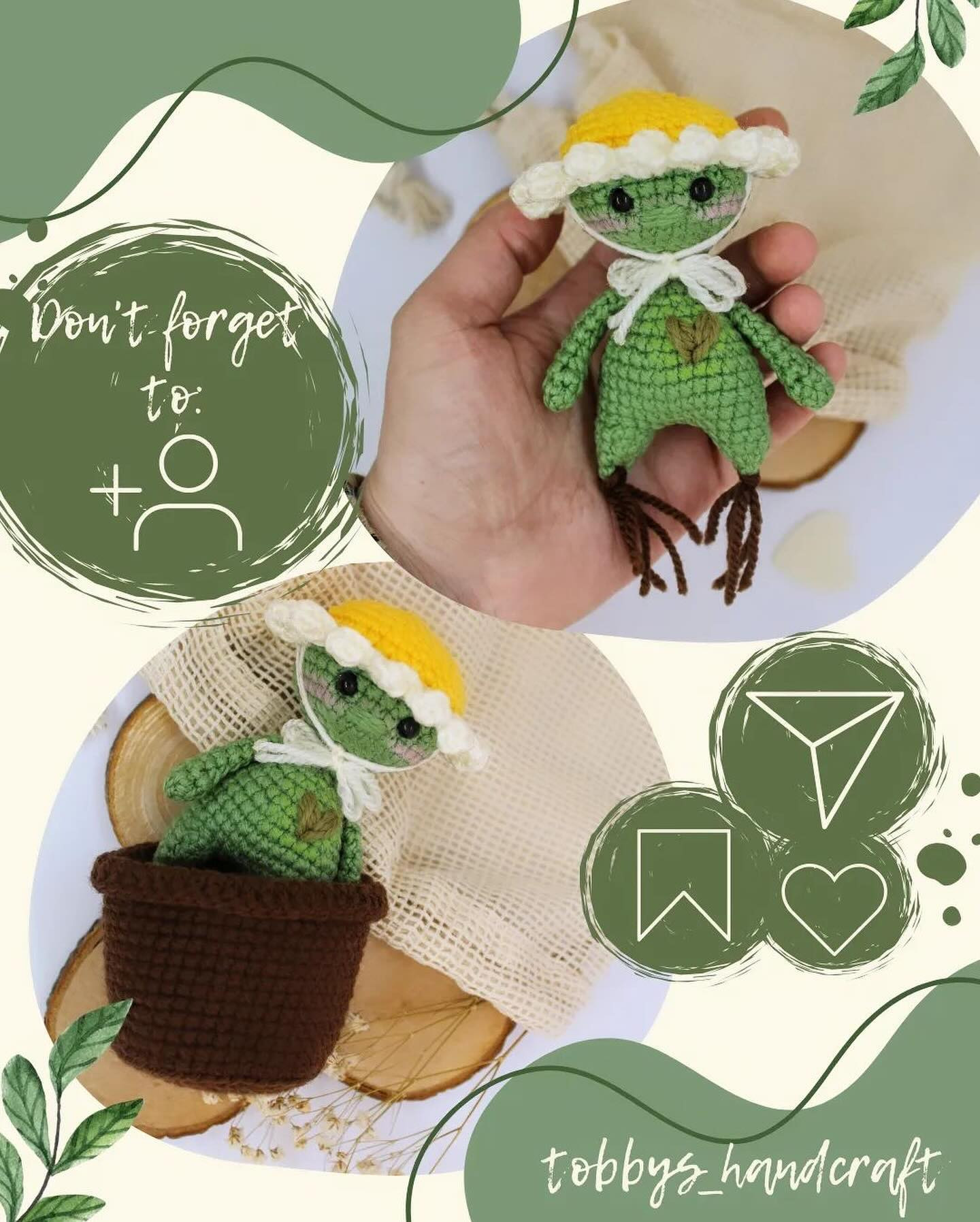Free Crochet Pattern: One-Hour Flower Pot Sprout