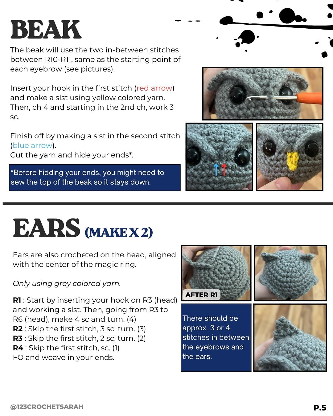 Free Crochet Pattern: Owl and Wake Writer Amigurumi