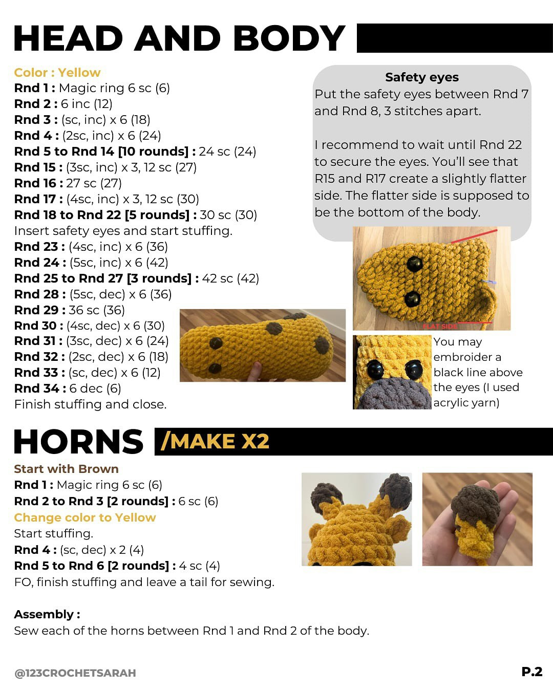 Free Crochet Pattern: Penny the Lazy Giraffe Amigurumi