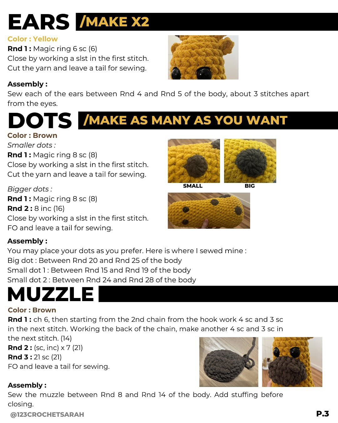 Free Crochet Pattern: Penny the Lazy Giraffe Amigurumi