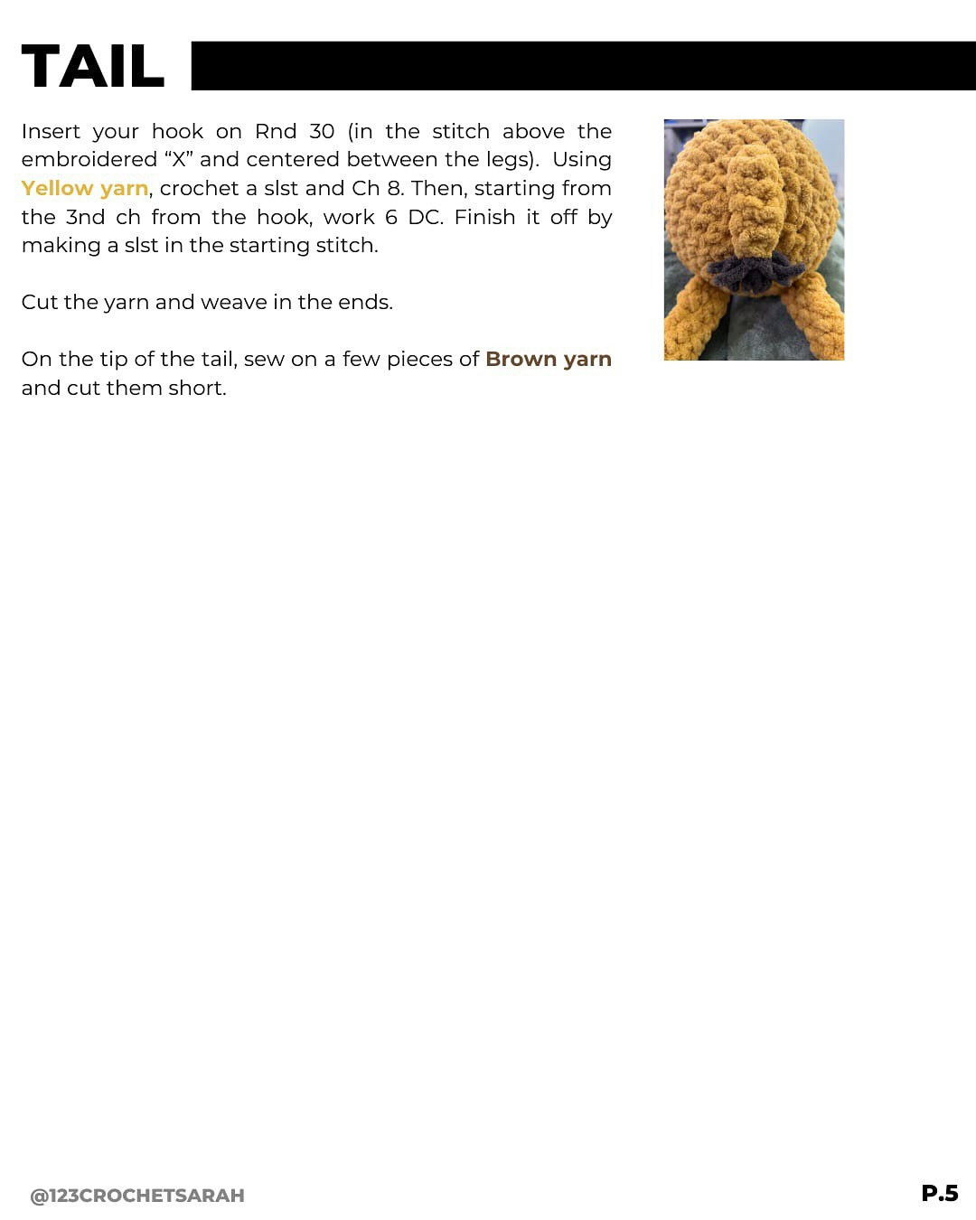 Free Crochet Pattern: Penny the Lazy Giraffe Amigurumi