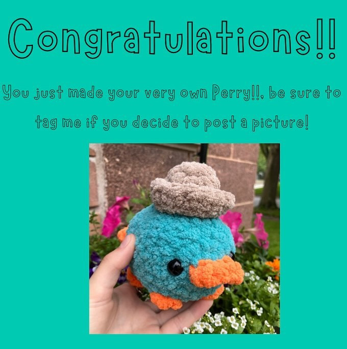 Free Crochet Pattern: Perry the Platypus