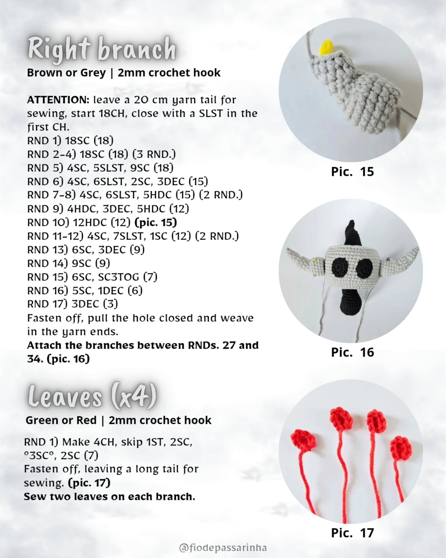 Free Crochet Pattern: Phantump Amigurumi