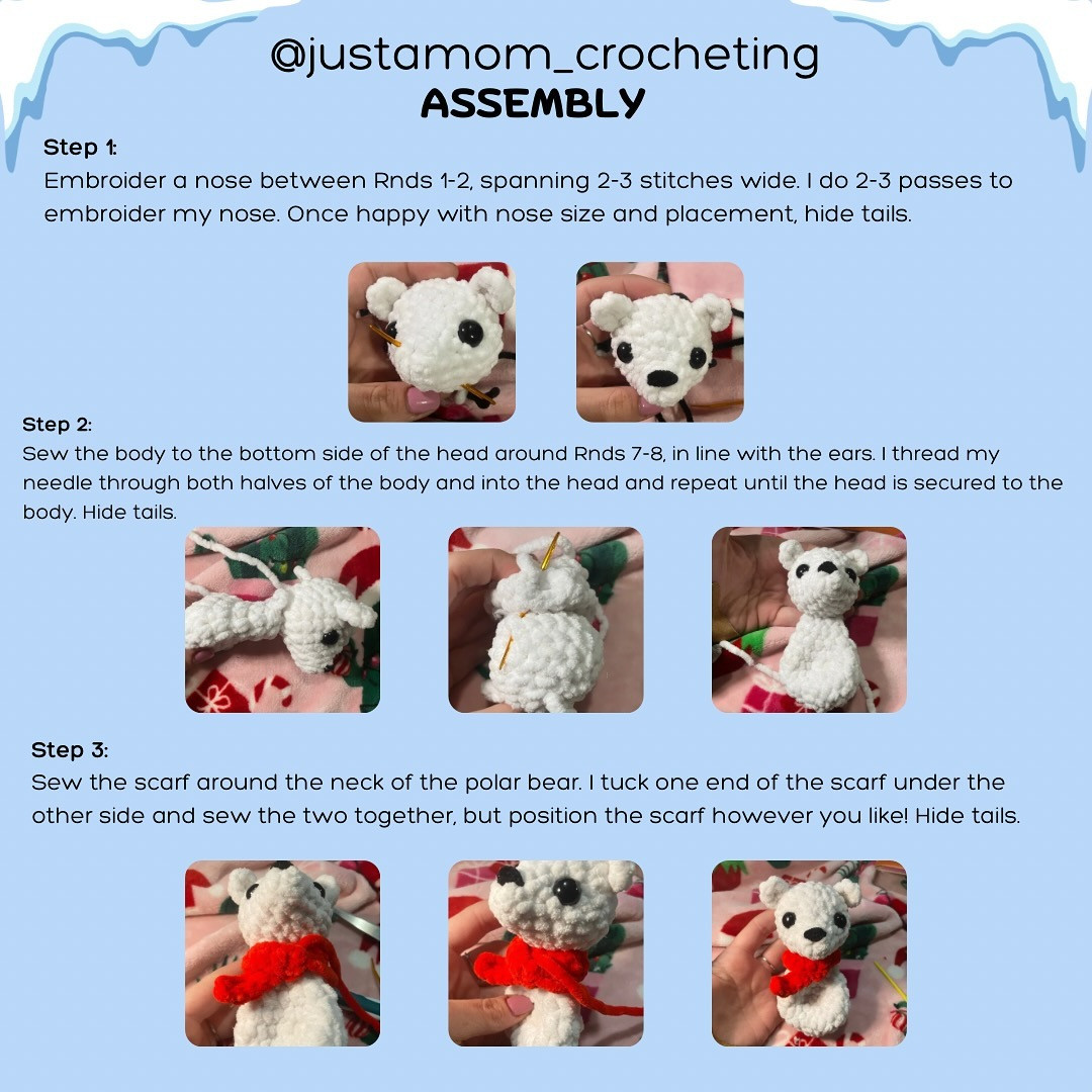 Free Crochet Pattern: Pierre the Polar Bear