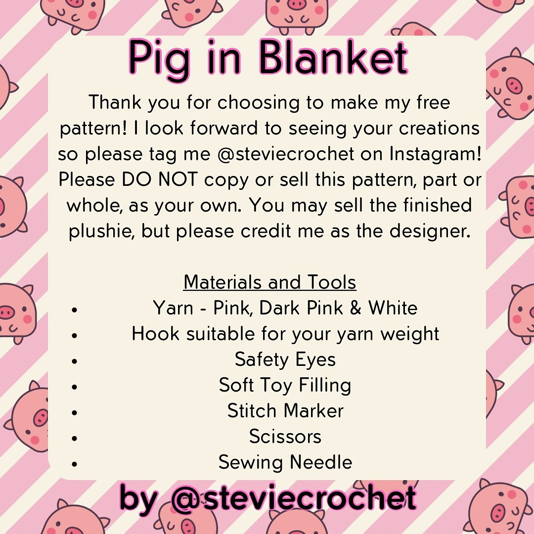 Free Crochet Pattern: Pig in Blanket