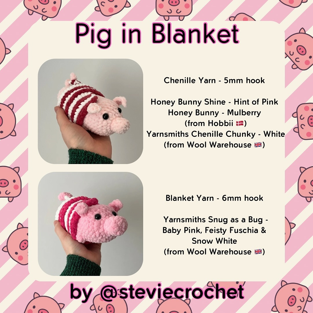Free Crochet Pattern: Pig in Blanket