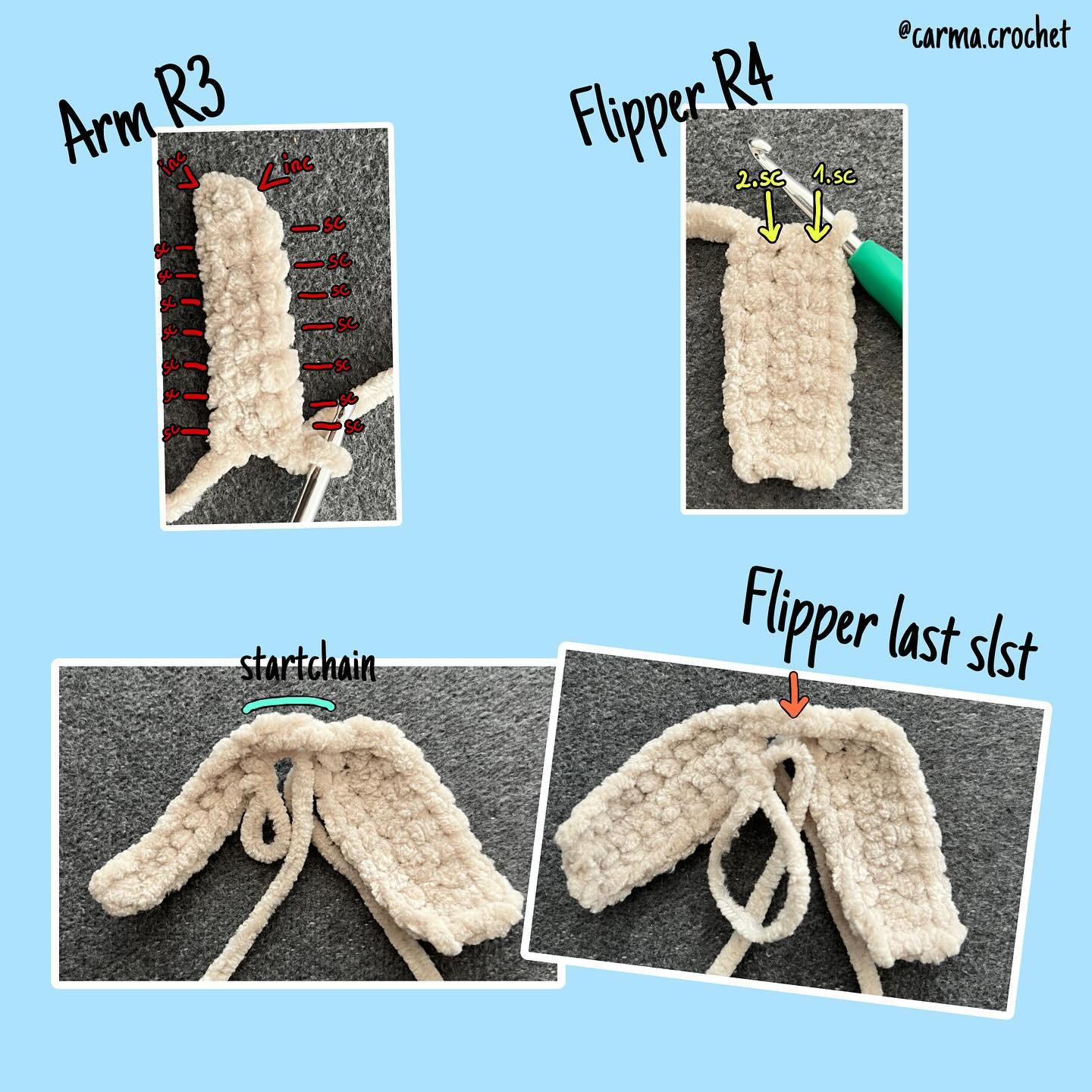 Free Crochet Pattern: "Pinna" the Seal