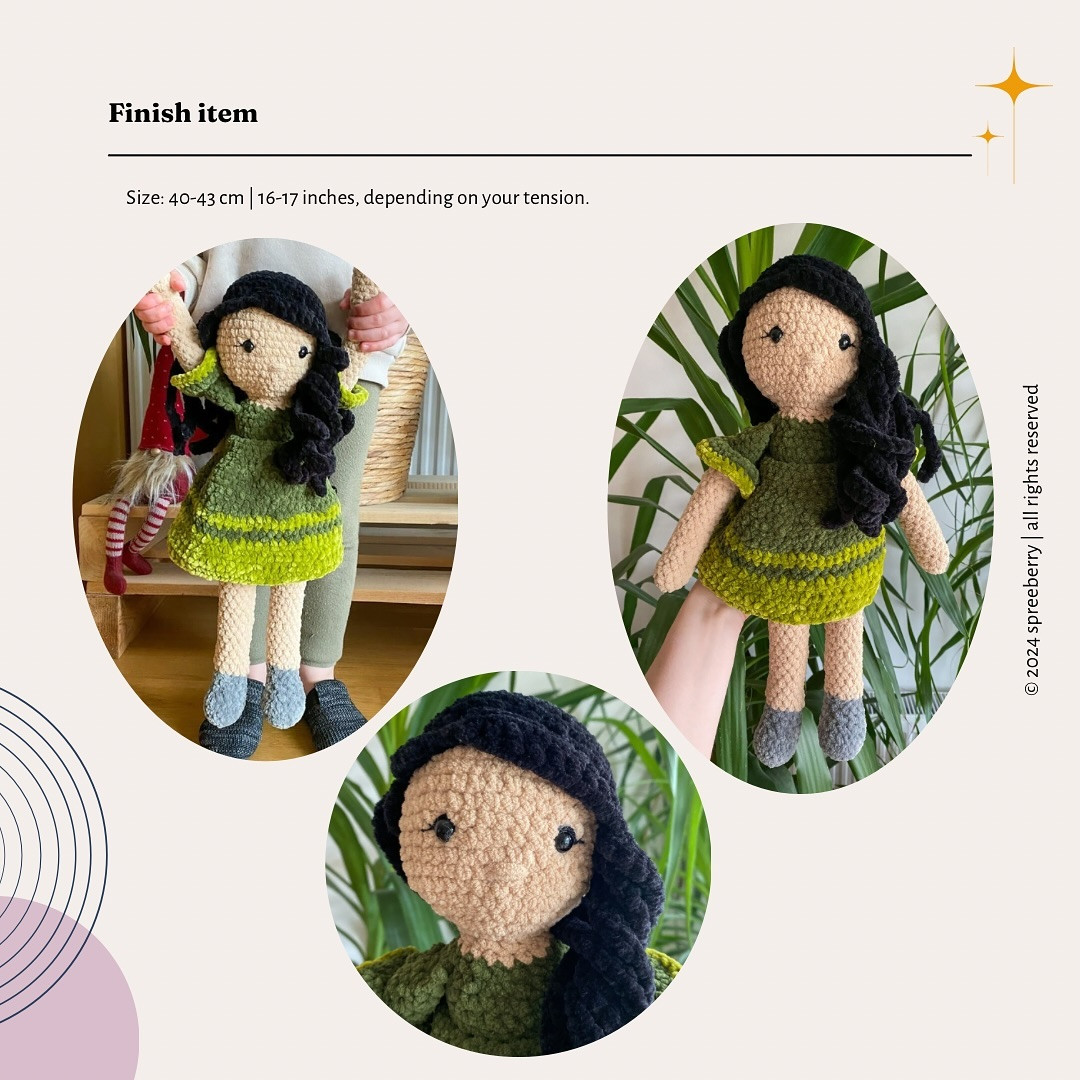 Free Crochet Pattern: Plush Doll "Hannah"
