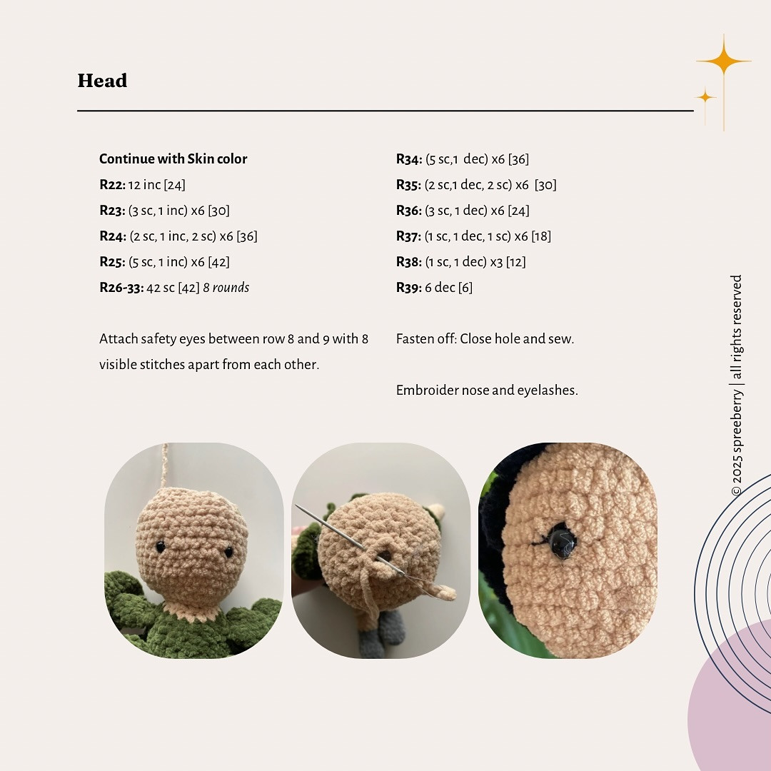 Free Crochet Pattern: Plush Doll "Hannah"