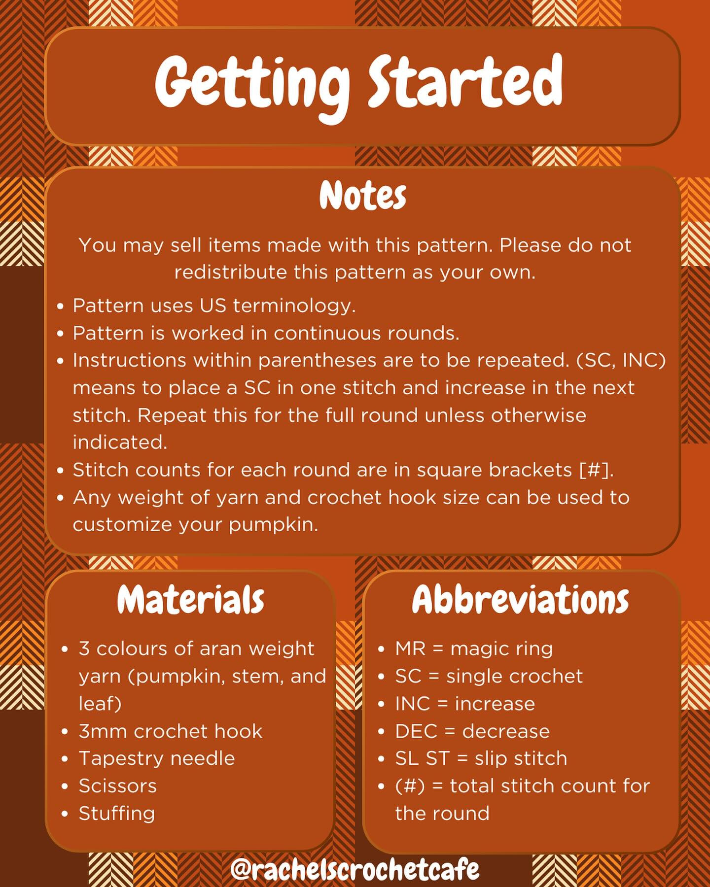 Free Crochet Pattern: Pocketful of Pumpkins