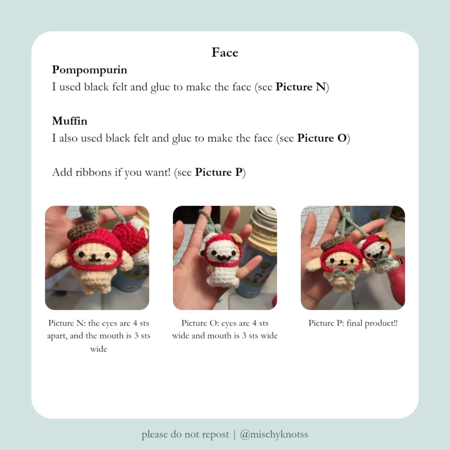 Free Crochet Pattern: Pompompurin & Muffin Cherry Amigurumi