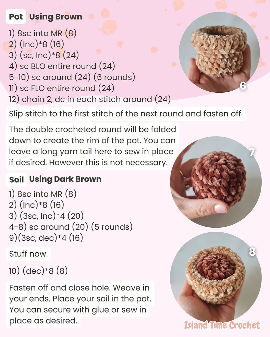 Free Crochet Pattern: Potted Heart Amigurumi