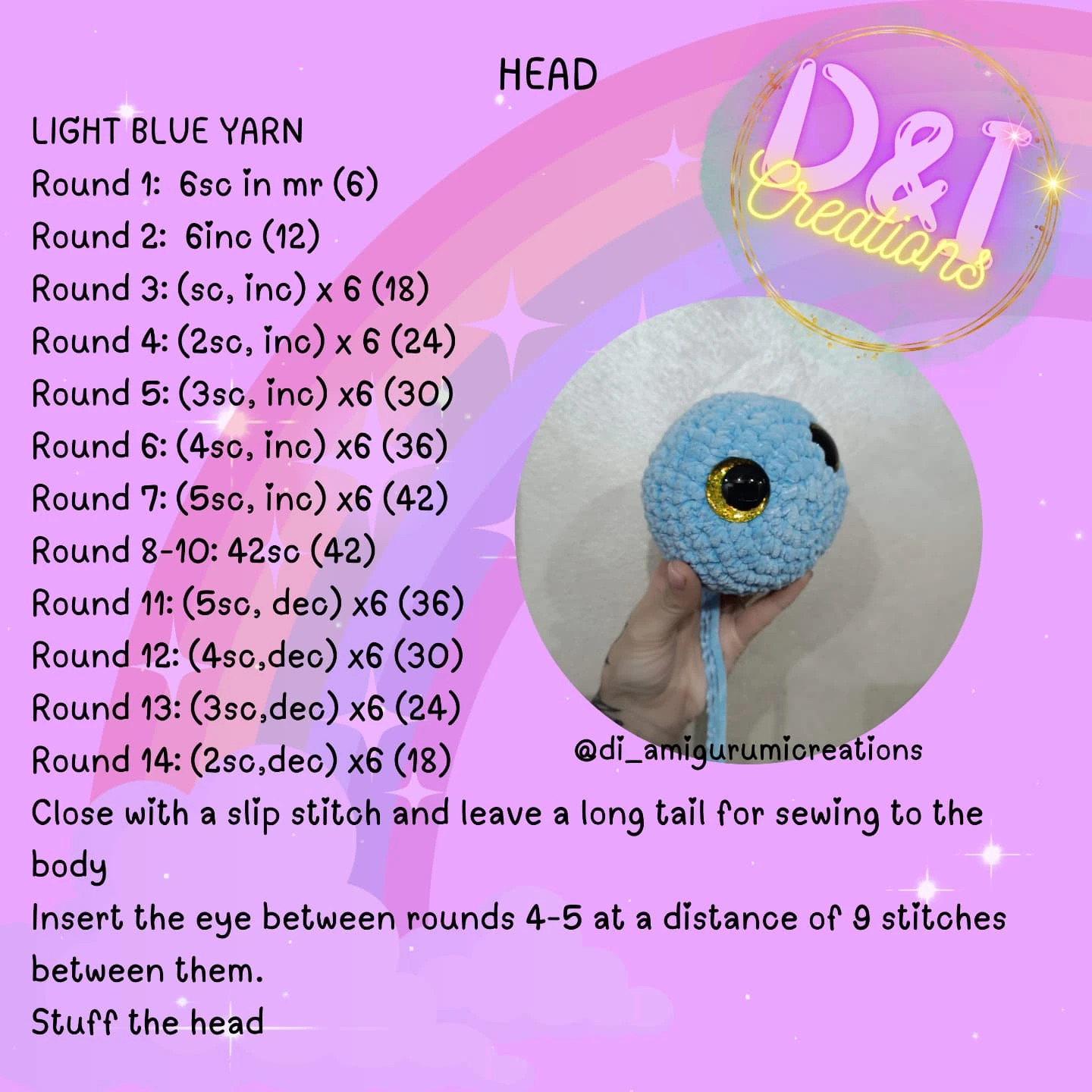 Free Crochet Pattern: Rainbow Turtle Amigurumi