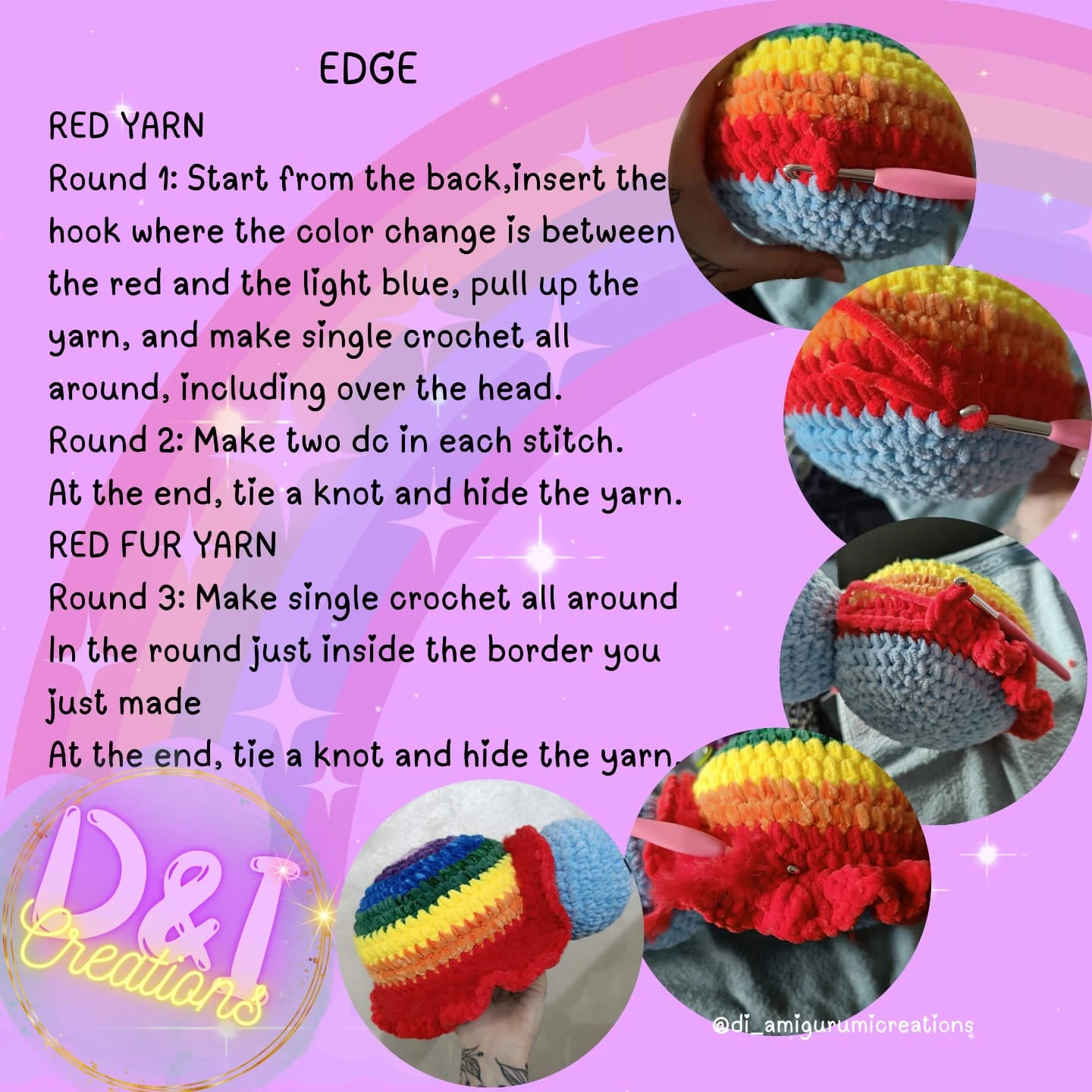 Free Crochet Pattern: Rainbow Turtle Amigurumi