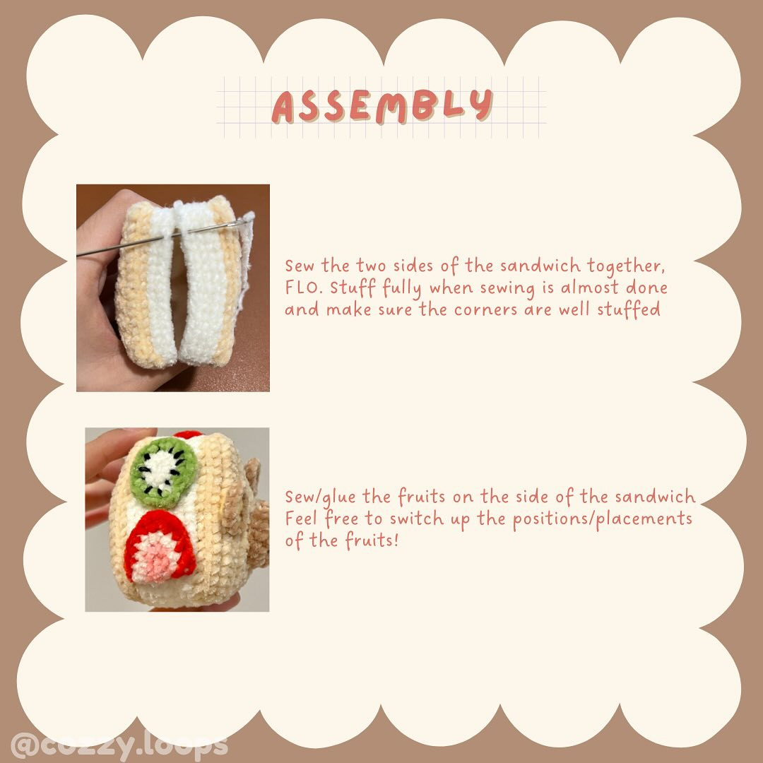 Free Crochet Pattern: Rilakkuma Sando Plus 6 Fruits