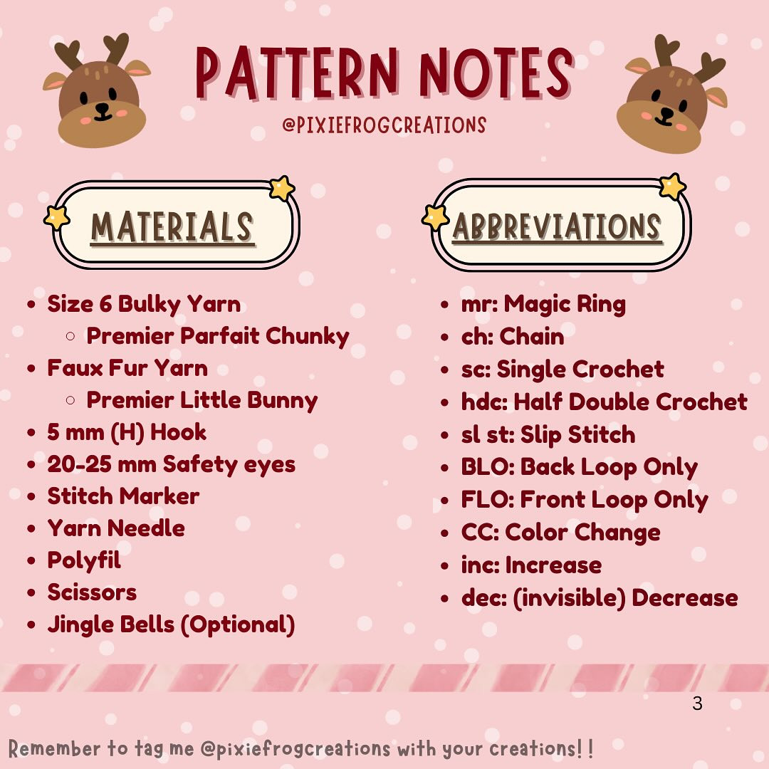 Free Crochet Pattern: Rocket the Reindeer