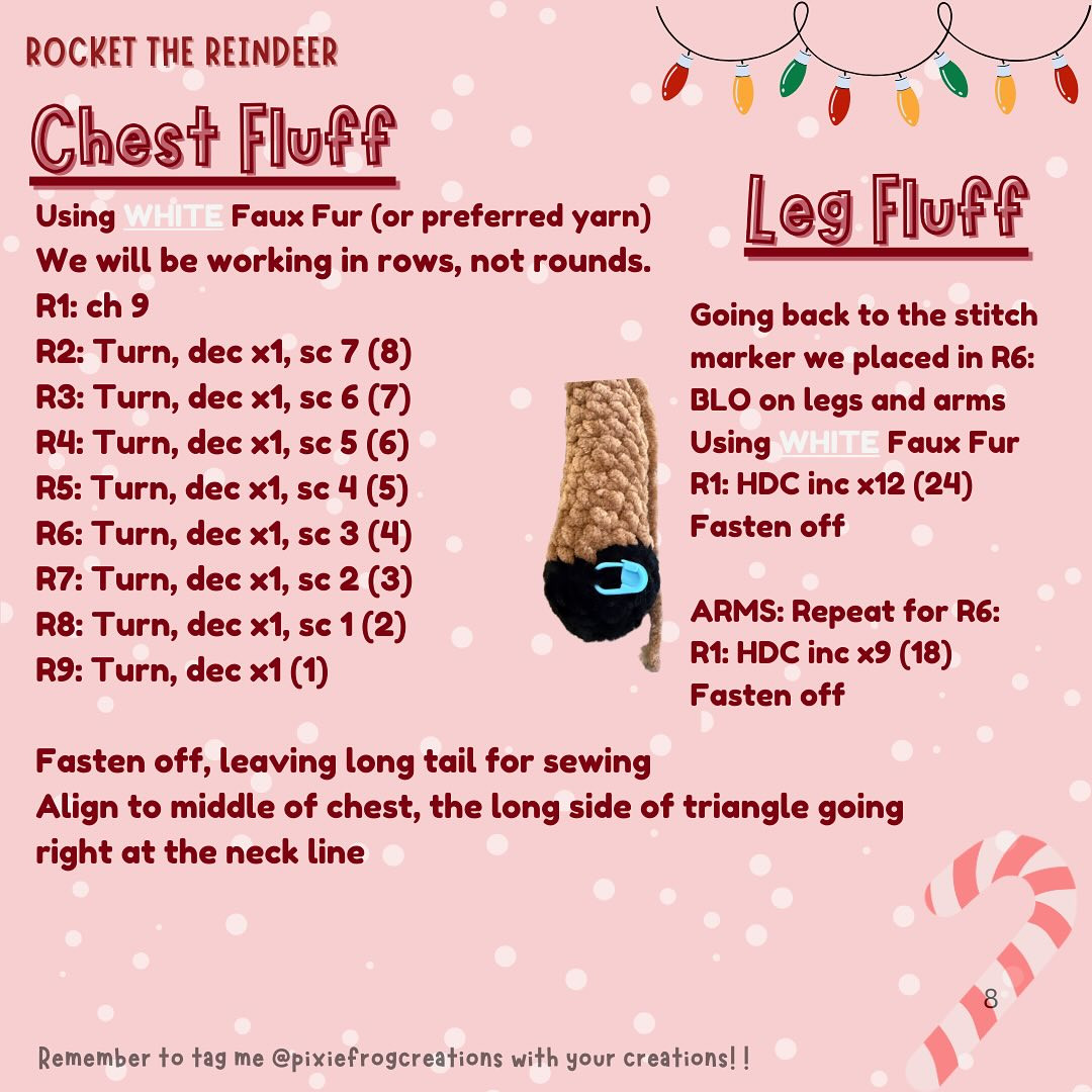 Free Crochet Pattern: Rocket the Reindeer