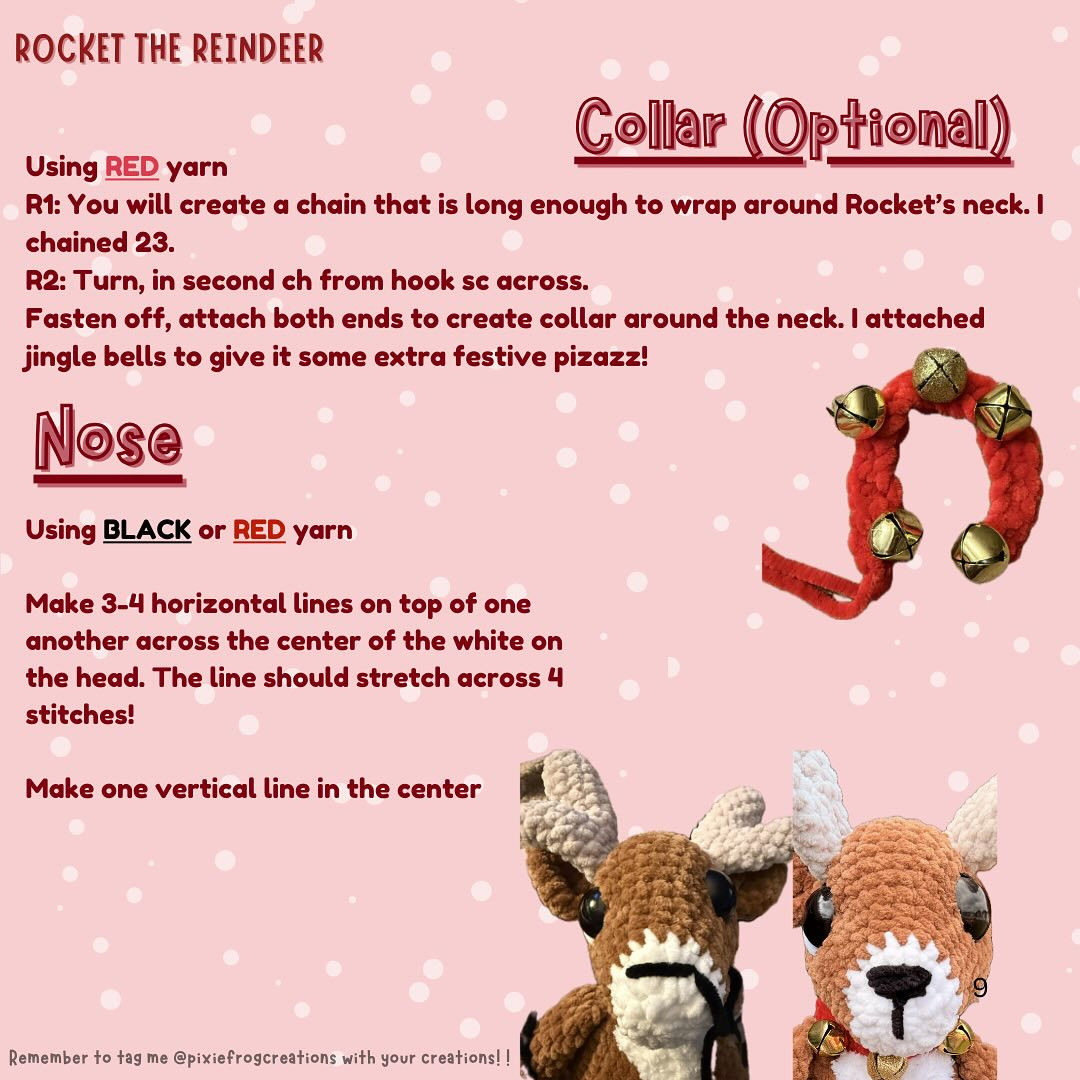 Free Crochet Pattern: Rocket the Reindeer