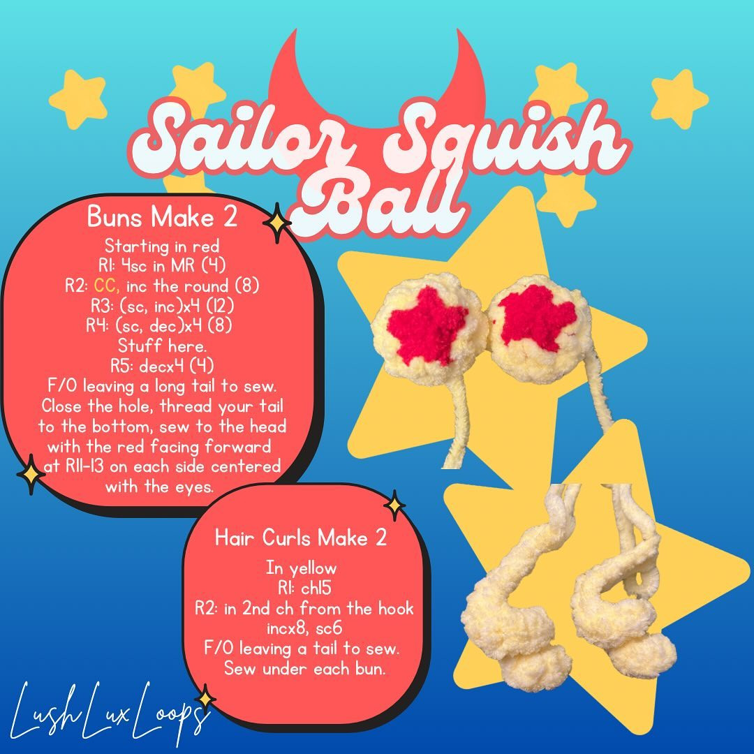 Free Crochet Pattern: Sailor Squish Ball