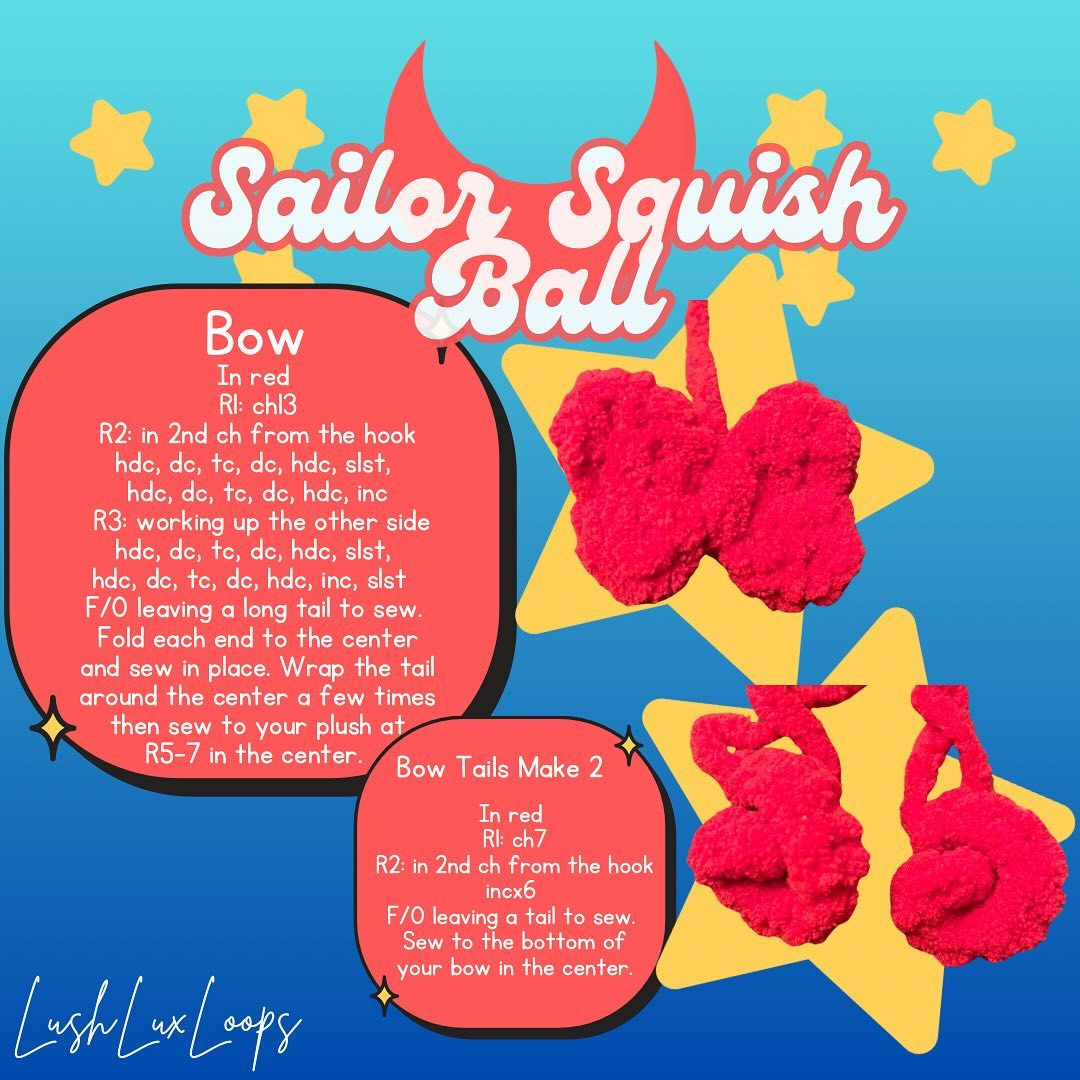 Free Crochet Pattern: Sailor Squish Ball