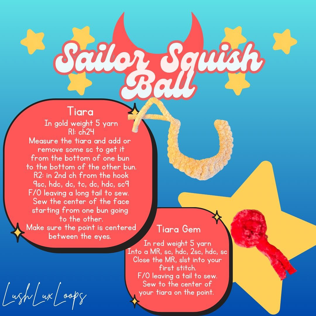 Free Crochet Pattern: Sailor Squish Ball