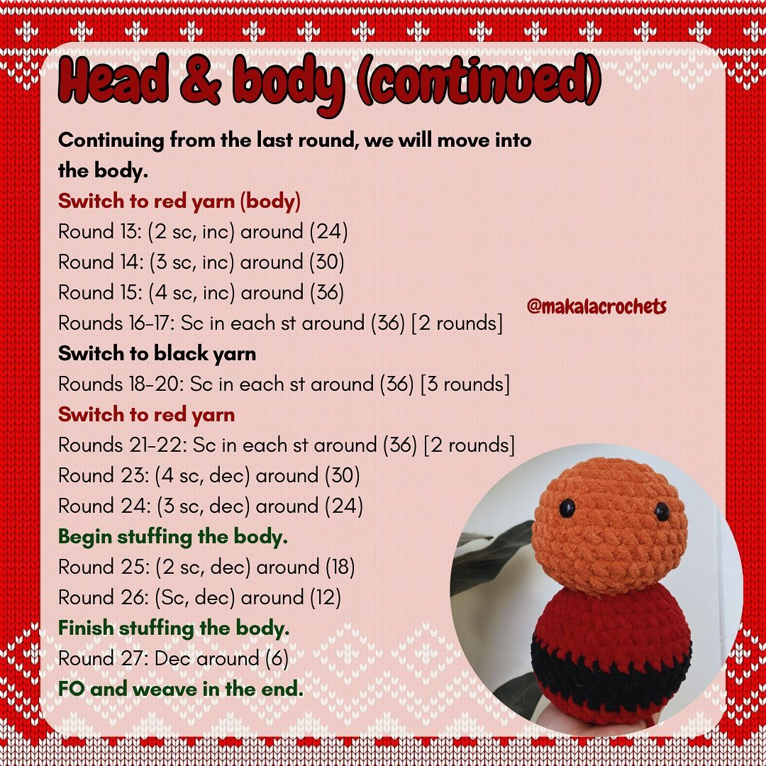 Free Crochet Pattern: Santa Cat Amigurumi