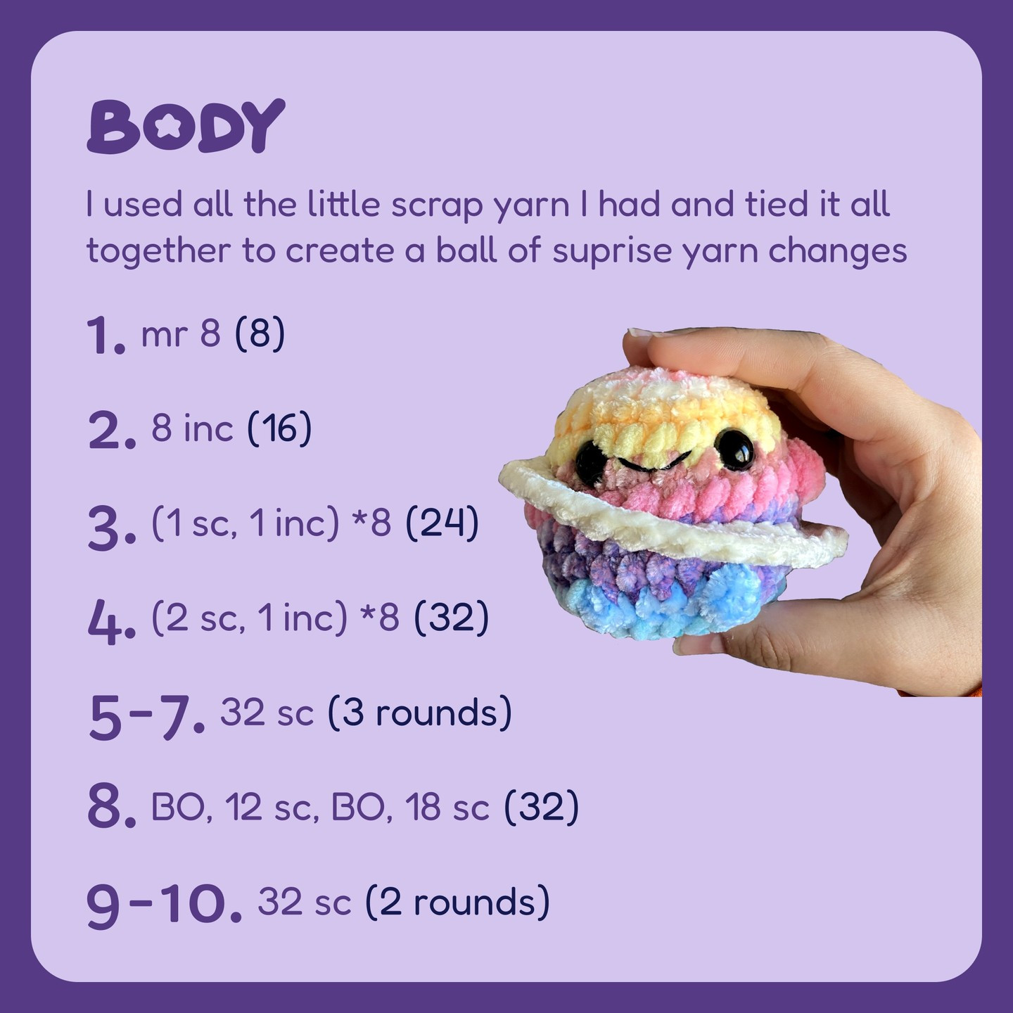 Free Crochet Pattern: Scrap Planet Buddy