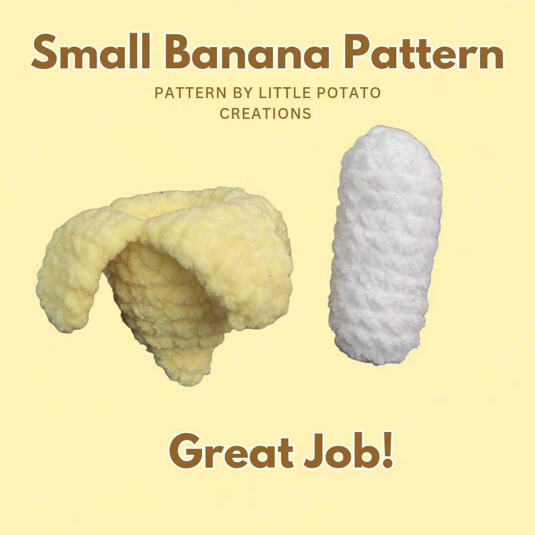 Free Crochet Pattern: Small Banana for Cheeky Monkey Toy