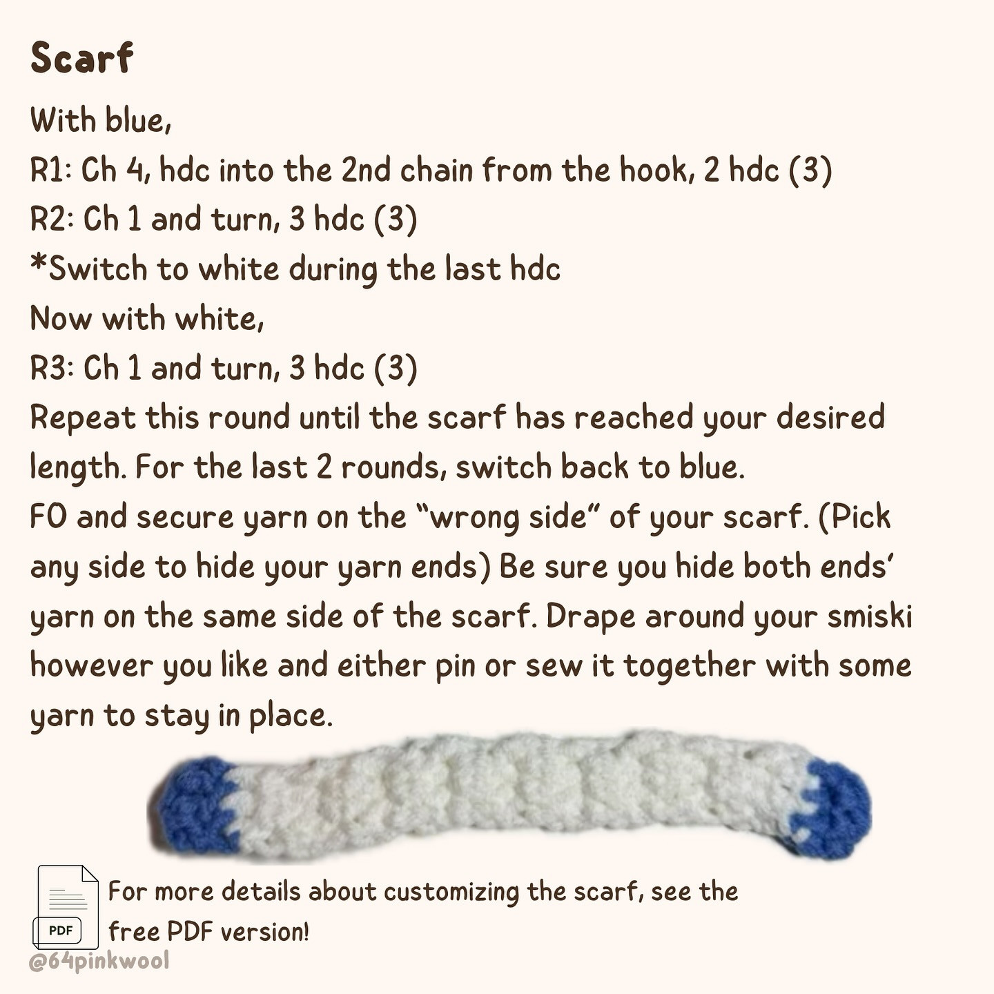 Free Crochet Pattern: Smiki Winter Outfit