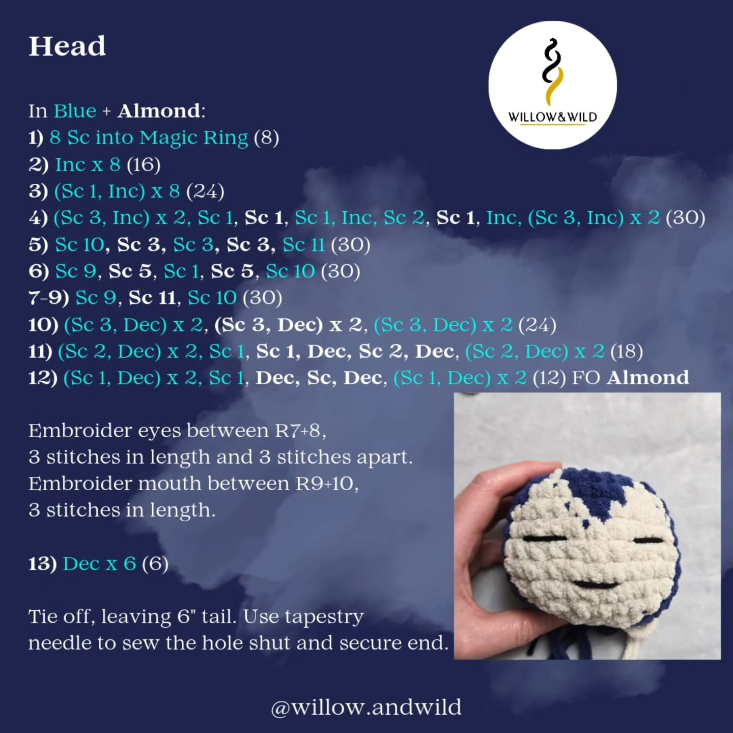 Free Crochet Pattern: Snoring Sleeping Bear