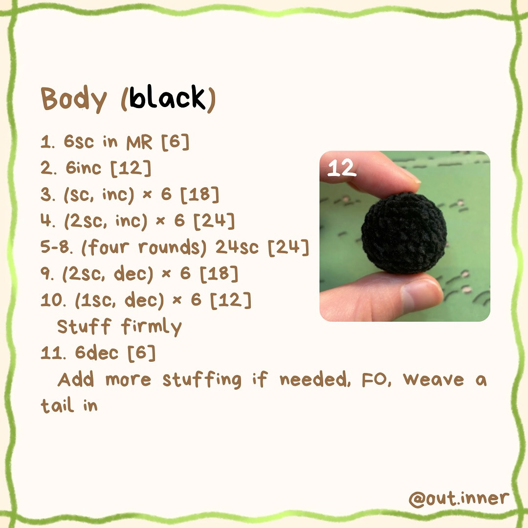 Free Crochet Pattern: Soot Sprite Keychains